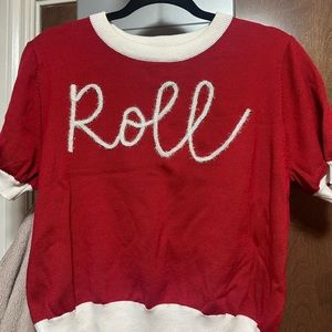 QOS “Roll” Sweater Top